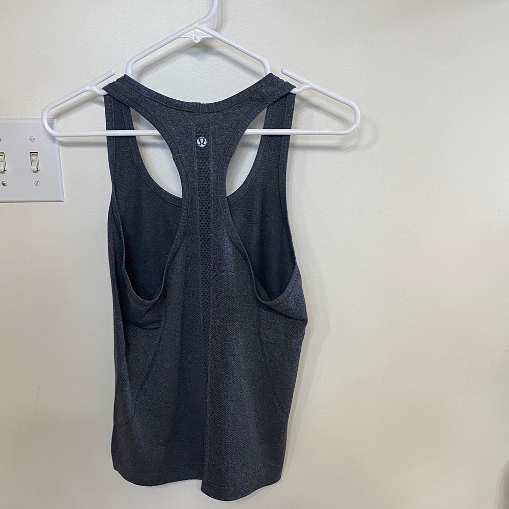 Women's Black Racerback Tank Top - Performance Knit - Picture 2 of 4